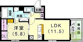 グランアイズ  ｜ 兵庫県明石市西新町1丁目6-13（賃貸アパート1LDK・2階・44.22㎡） その2