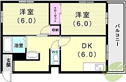 昭郷ツインハイツB棟 1階/-