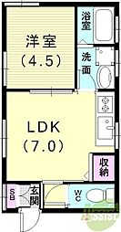 宮本ハイツ 2階/-