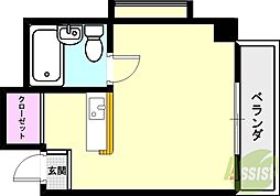 IVYHOUSE ワンルームの間取図画像