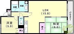 ルマージュ瑞穂 2LDKの間取図画像