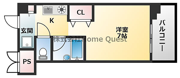 フォレストコート長瀬 104｜大阪府東大阪市吉松2丁目(賃貸マンション1K・1階・21.00㎡)の写真 その1