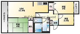 大阪府八尾市山本町南8丁目（賃貸マンション3LDK・4階・65.00㎡） その2