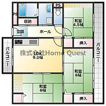 オーシャン柏原  ｜ 大阪府柏原市大県2丁目（賃貸マンション3LDK・2階・67.61㎡） その2