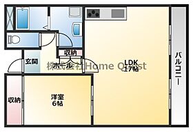 シャトレ高安  ｜ 大阪府八尾市高安町北3丁目78（賃貸マンション1LDK・4階・57.10㎡） その2