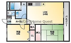 ルモン高安  ｜ 大阪府八尾市恩智北町2丁目173（賃貸マンション3LDK・4階・57.33㎡） その2