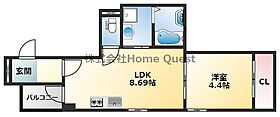 大阪府東大阪市横沼町2丁目（賃貸アパート1LDK・1階・32.66㎡） その2