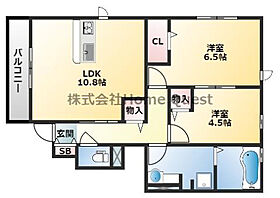 チェールアルコ 101 ｜ 大阪府柏原市田辺1丁目16-18（賃貸アパート2LDK・1階・55.73㎡） その2