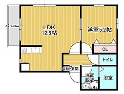 間取図画像 1LDK
