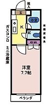 エスポワールクボタ  ｜ 山梨県甲府市川田町（賃貸マンション1K・3階・21.87㎡） その2