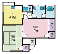 湯村ヶ丘ハイツ  ｜ 山梨県甲府市羽黒町（賃貸アパート2K・1階・36.00㎡） その2