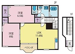 ベルフォーレ 2LDKの間取図画像