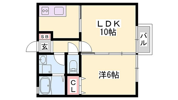 クリアコート ｜兵庫県西脇市西脇(賃貸アパート1LDK・1階・38.22㎡)の写真 その2