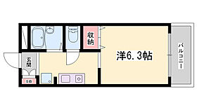 兵庫県姫路市西中島（賃貸アパート1K・2階・21.84㎡） その2