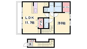 シーホーク  ｜ 兵庫県加古郡播磨町東本荘1丁目（賃貸アパート1LDK・2階・46.28㎡） その2