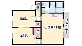 サンハイム下手野A棟  ｜ 兵庫県姫路市下手野3丁目（賃貸アパート2LDK・2階・52.58㎡） その2