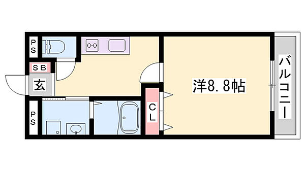 アーバンレジデンス東加古川 ｜兵庫県加古川市平岡町新在家2丁目(賃貸マンション1K・3階・30.96㎡)の写真 その2