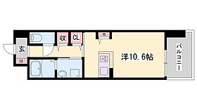 クレール姫路  ｜ 兵庫県姫路市船橋町5丁目（賃貸マンション1K・8階・30.96㎡） その2