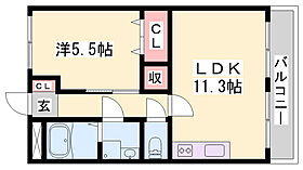 エーデルハイム  ｜ 兵庫県姫路市飾磨区構1丁目（賃貸アパート1LDK・1階・41.04㎡） その2