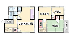 春日野町貸家  ｜ 兵庫県高砂市春日野町（賃貸一戸建3LDK・2階・62.97㎡） その1