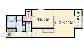 アンジュ　II  ｜ 兵庫県加古川市加古川町友沢（賃貸アパート1LDK・1階・40.46㎡） その2