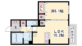 セジュール・T・青山西  ｜ 兵庫県姫路市青山西2丁目（賃貸アパート1LDK・1階・42.86㎡） その2