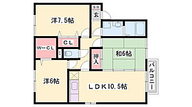 タウンコートオリビエ　B  ｜ 兵庫県姫路市大津区新町2丁目（賃貸アパート3LDK・2階・70.43㎡） その2