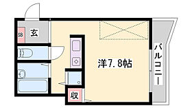 オリエンタルマンションI  ｜ 兵庫県高砂市荒井町小松原3丁目（賃貸マンション1R・2階・23.00㎡） その2