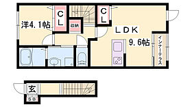 ALIVIO 新在家  ｜ 兵庫県加古川市平岡町新在家（賃貸アパート1LDK・2階・42.82㎡） その1