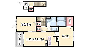 エイドII  ｜ 兵庫県赤穂市北野中（賃貸アパート2LDK・2階・56.58㎡） その2