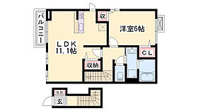 ベルグラース赤穂  ｜ 兵庫県赤穂市古浜町（賃貸アパート1LDK・2階・46.09㎡） その2