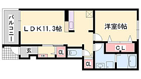 エル・ヴィエントB  ｜ 兵庫県赤穂郡上郡町竹万（賃貸アパート1LDK・1階・44.18㎡） その2