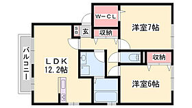 グランドコート朝陽が丘 本館  ｜ 兵庫県姫路市大津区新町2丁目（賃貸アパート2LDK・1階・62.95㎡） その2