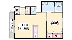 シェルラル・ノース  ｜ 兵庫県高砂市中島2丁目（賃貸アパート1LDK・1階・48.46㎡） その2