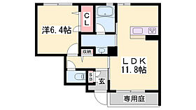 シャーメゾン　オリンピア  ｜ 兵庫県加古川市加古川町粟津（賃貸アパート2LDK・1階・45.25㎡） その2