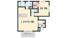 カーサドマーニ  ｜ 兵庫県加古川市尾上町口里（賃貸アパート1LDK・1階・46.32㎡） その2