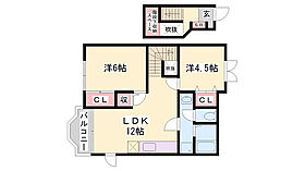 パインリバーズIII  ｜ 兵庫県相生市向陽台（賃貸アパート2LDK・2階・58.53㎡） その2