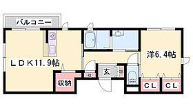 メゾンヴァンクール  ｜ 兵庫県姫路市東延末1丁目（賃貸マンション1LDK・2階・51.85㎡） その2