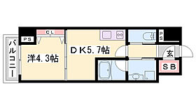 ベラ・ルーナ  ｜ 兵庫県姫路市豊沢町（賃貸マンション1DK・3階・30.28㎡） その2