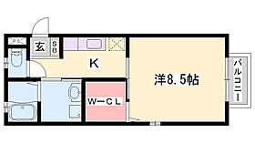 ディアコート  ｜ 兵庫県姫路市白浜町宇佐崎北3丁目（賃貸アパート1K・1階・34.00㎡） その2