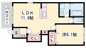 フローラII  ｜ 兵庫県赤穂市塩屋（賃貸アパート1LDK・1階・43.90㎡） その2