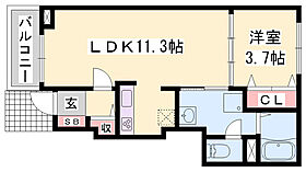 エスペランサI  ｜ 兵庫県神崎郡福崎町福田（賃貸アパート1LDK・1階・37.13㎡） その2