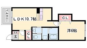 ピーチテラス  ｜ 兵庫県姫路市別所町別所（賃貸アパート1LDK・1階・40.06㎡） その2