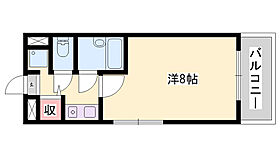 ダイアパレス姫路大手前通西  ｜ 兵庫県姫路市福中町（賃貸マンション1K・4階・21.54㎡） その2