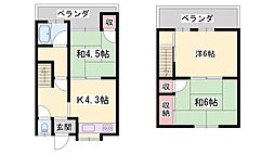 目坂アパート 1階/-