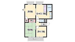 フレグランス金保Ａ棟・Ｂ棟(ST) 2階/-