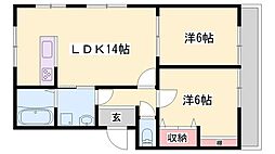 間取図画像 2LDK