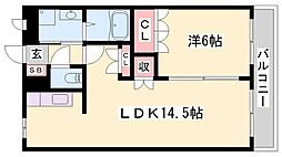 ファームヴィレッジやしろ1 1LDKの間取図画像