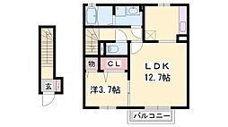 ウィット英賀保 2階/-