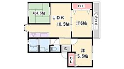 メイプルコート玉手 2階